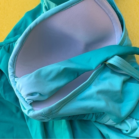 NEW Bleu by Rod Beattie Shirred Underwire One-Piece Swimsuit size 10 - Picture 9 of 12